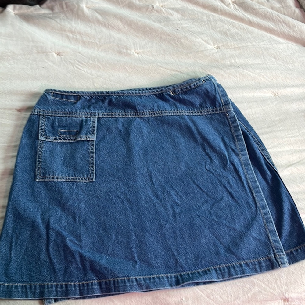 Wraparound jean skirt NY jeans